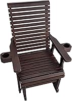 Vista 9 de Fortune Candy - Banco de madera para patio con balancín para una persona, con respaldo alto y asiento profundo contorneado, madera de abeto maciza