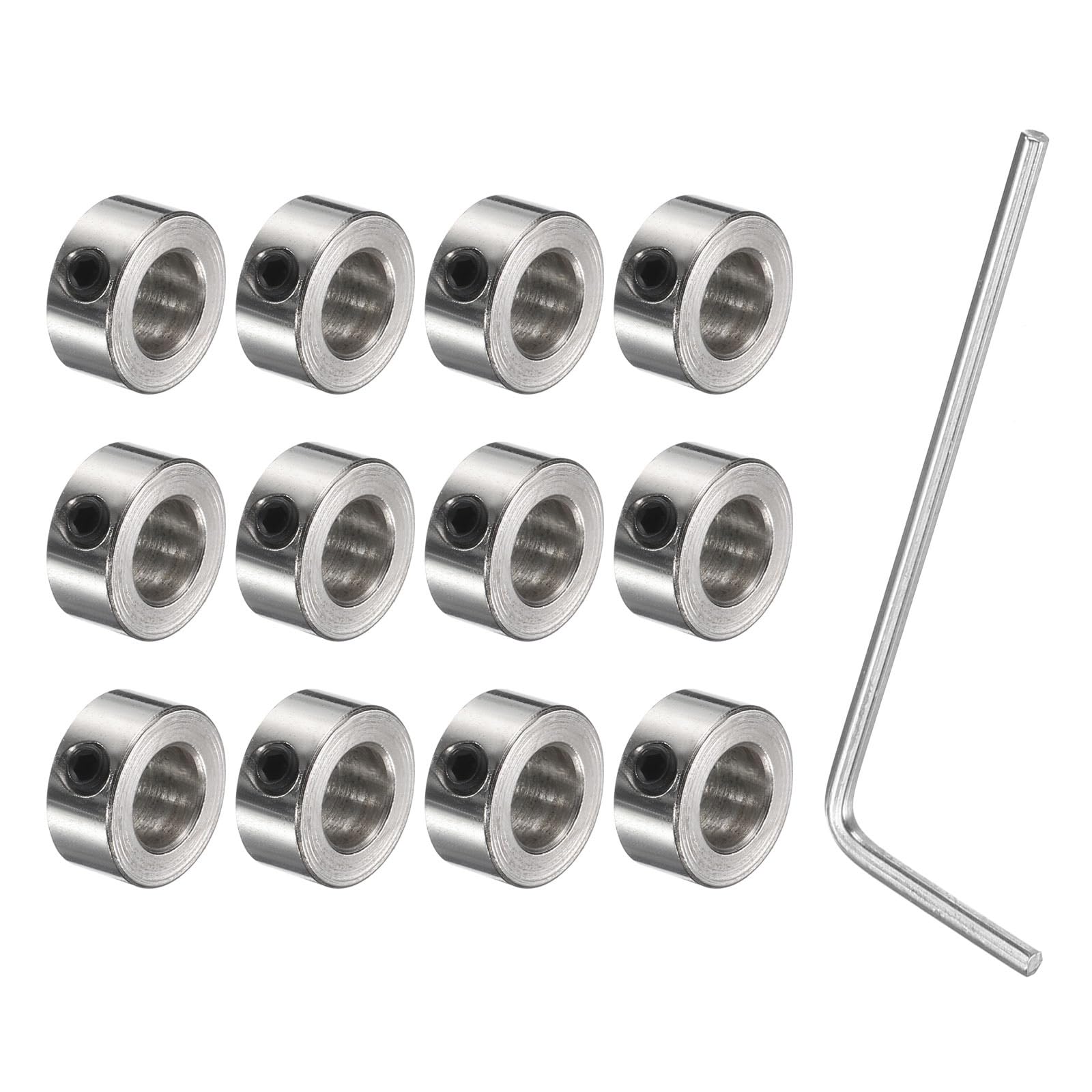 Nickel Plated Shaft Collars - 12 Pack -11