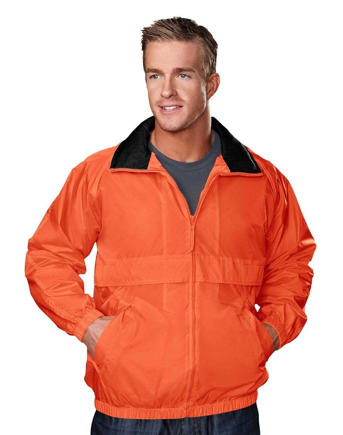 AFC Mens Windbreaker Jacket Regular Big Tall S to 6X Water Resistant Coat US Alpha 4X-Large Big Regular