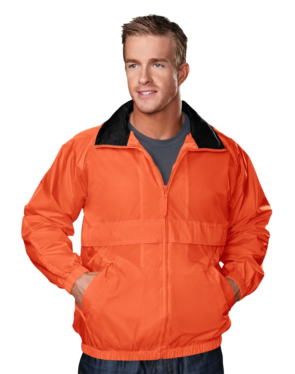AFC Men’s Windbreaker Jacket Regular &amp; Big &amp; Tall S to 6X Water Resistant Coat