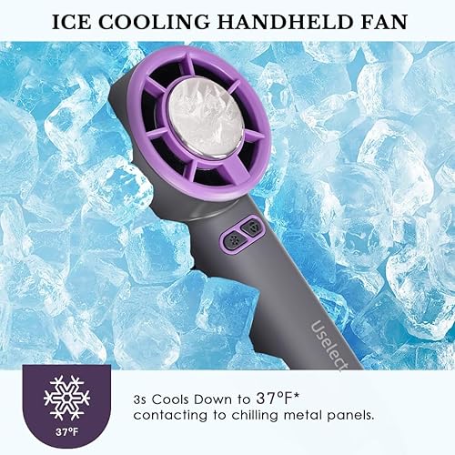 Miniatura 9 de Ventilador de mano personal - Mini ventilador portátil Y32 Pro I con batería de largo rendimiento - Ultra silencioso para nueva tecnología de