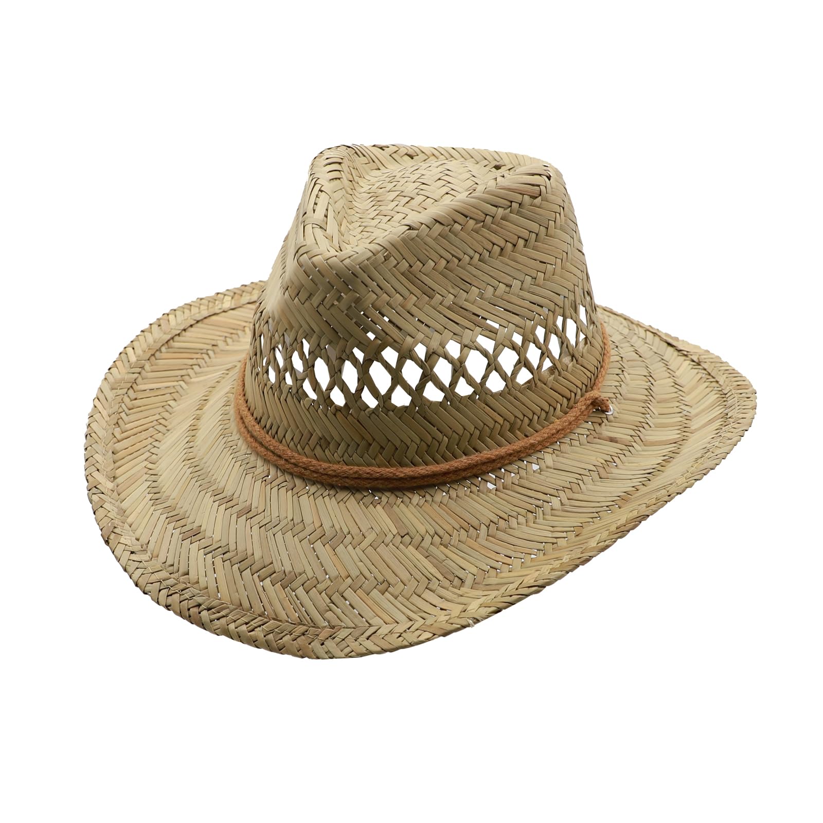 Strohhut Herren Sommer Cowboy Hut für Damen Sommerhut Westernhut UV Schutz onnenhut Panama Hut