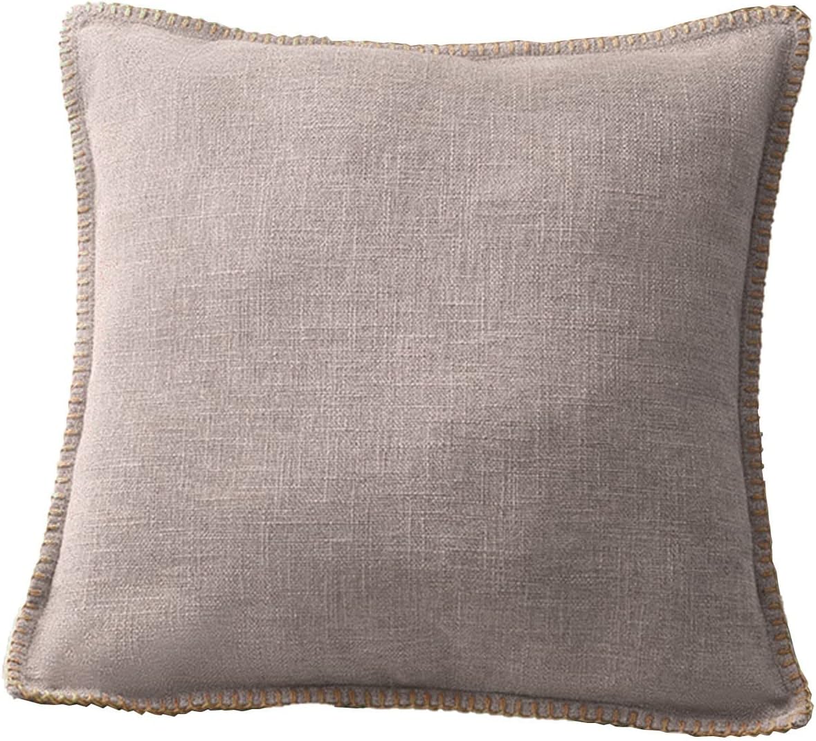 TUNKENCE Boho Pillow Cover Line Pillow Cover with Solid