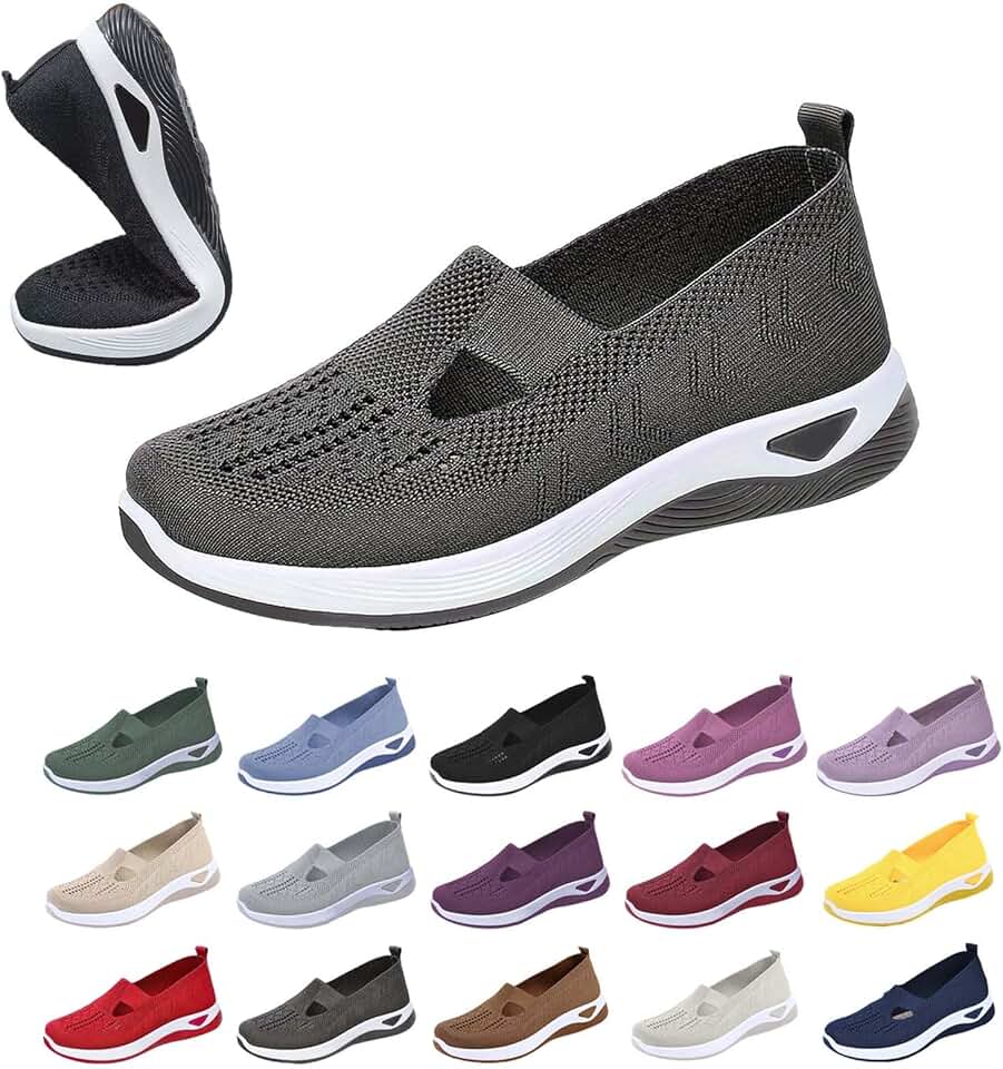 Orthopedic Shoes for Women Slip On Trainers Ladies Summer Co
