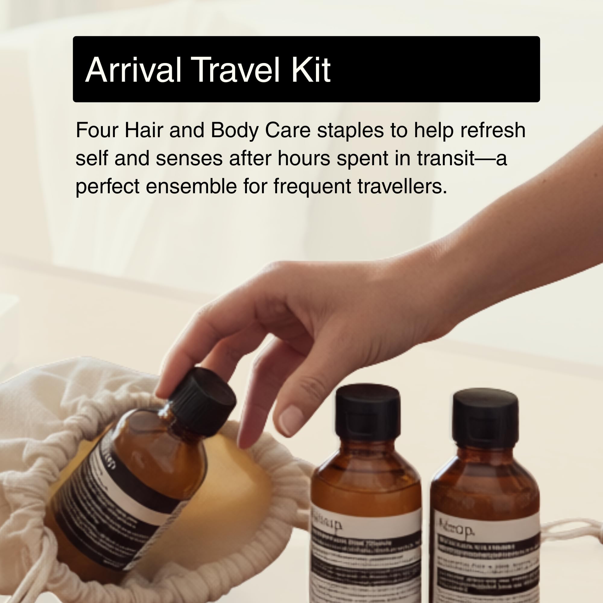 Amazon.com : Aesop Arrival Travel Set | Hair and Body Care Staples