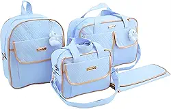 Kit Bolsa Maternidade com Mochila Menino/Menina (Azul Bebê)