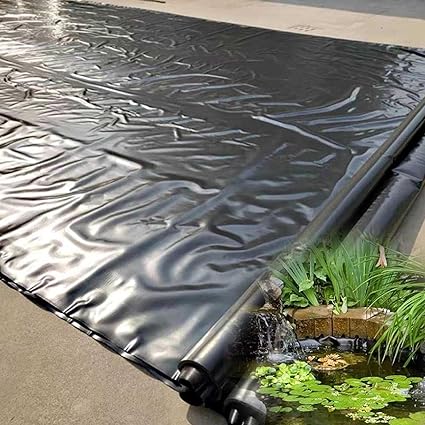 Image Pond Liner Flexible Fish Pond Skins Garden Pool Membrane for Garden Ponds Koi Pond Self Watering Garden Beds Water Feature Streams Landscaping (0.2MM Thick) (Size : 10x10m/33x33ft) Image Pond Liner Flexible Fish Pond Skins Garden Pool Membrane for Garden Ponds Koi Pond Self Watering Garden Beds Water Feature Streams Landscaping (0.2MM Thick) (Size : 10x10m/33x33ft)
