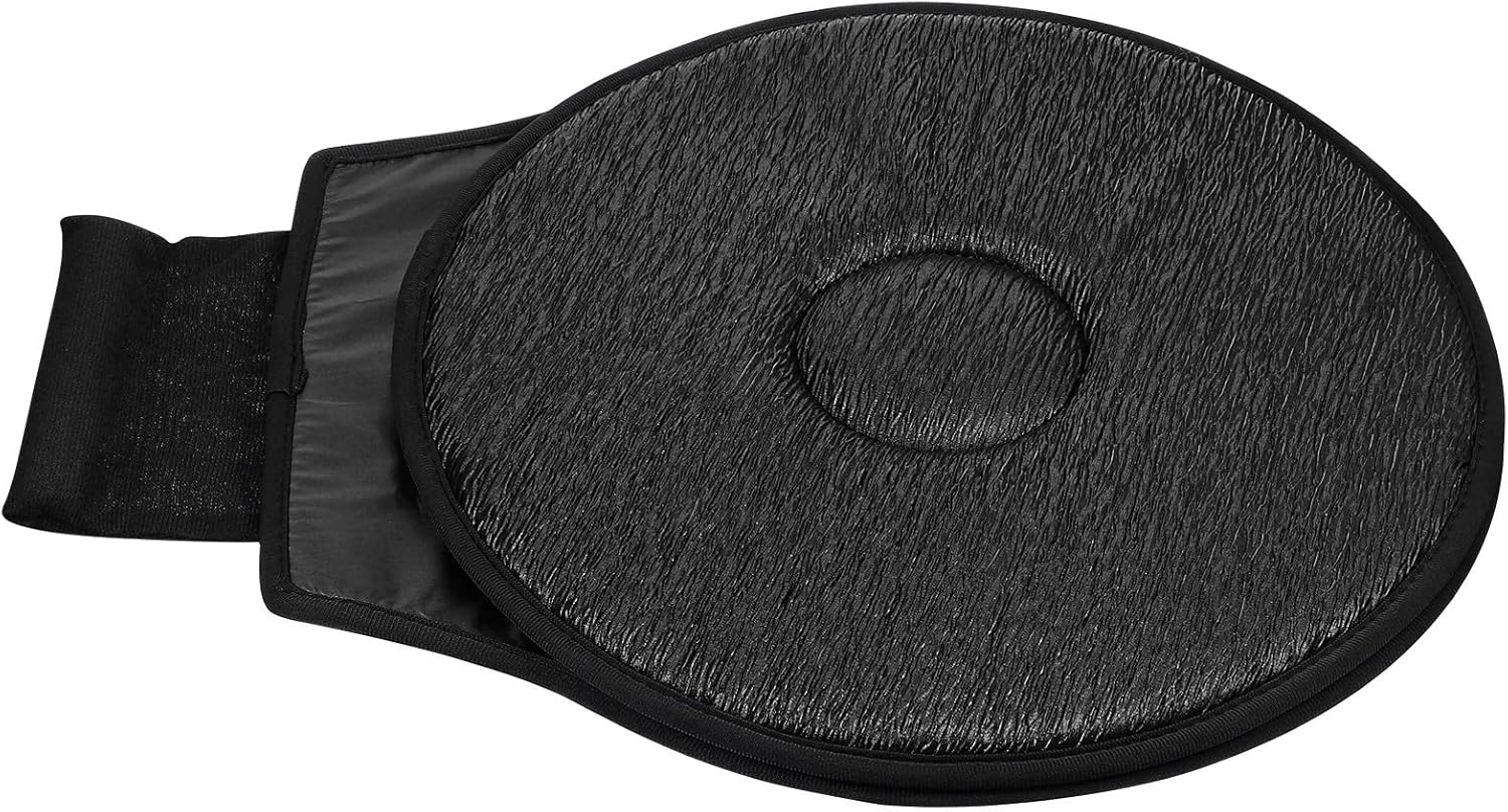 Alipis 360 Degree Rotation Car Seat Cushion, Universal Revolving Cushion for Car Use, Black Polyester, 20. 47x15. 74x1. 18 Inches, Non-Slip Swivel Seat Pad for Elderly, Pregnancy, Easy Transfer