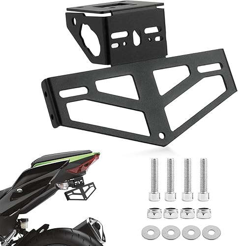 PSLER Soporte para placa de matrícula eliminador trasero para Ninja 400 Z400 250 2018 2019 2020 2021 2022 2023