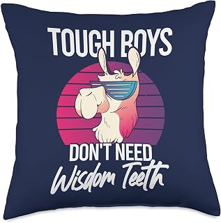 Wisdom Teeth Removal Tough Boys Don't Need Wisdom Teeth Throw Pillow