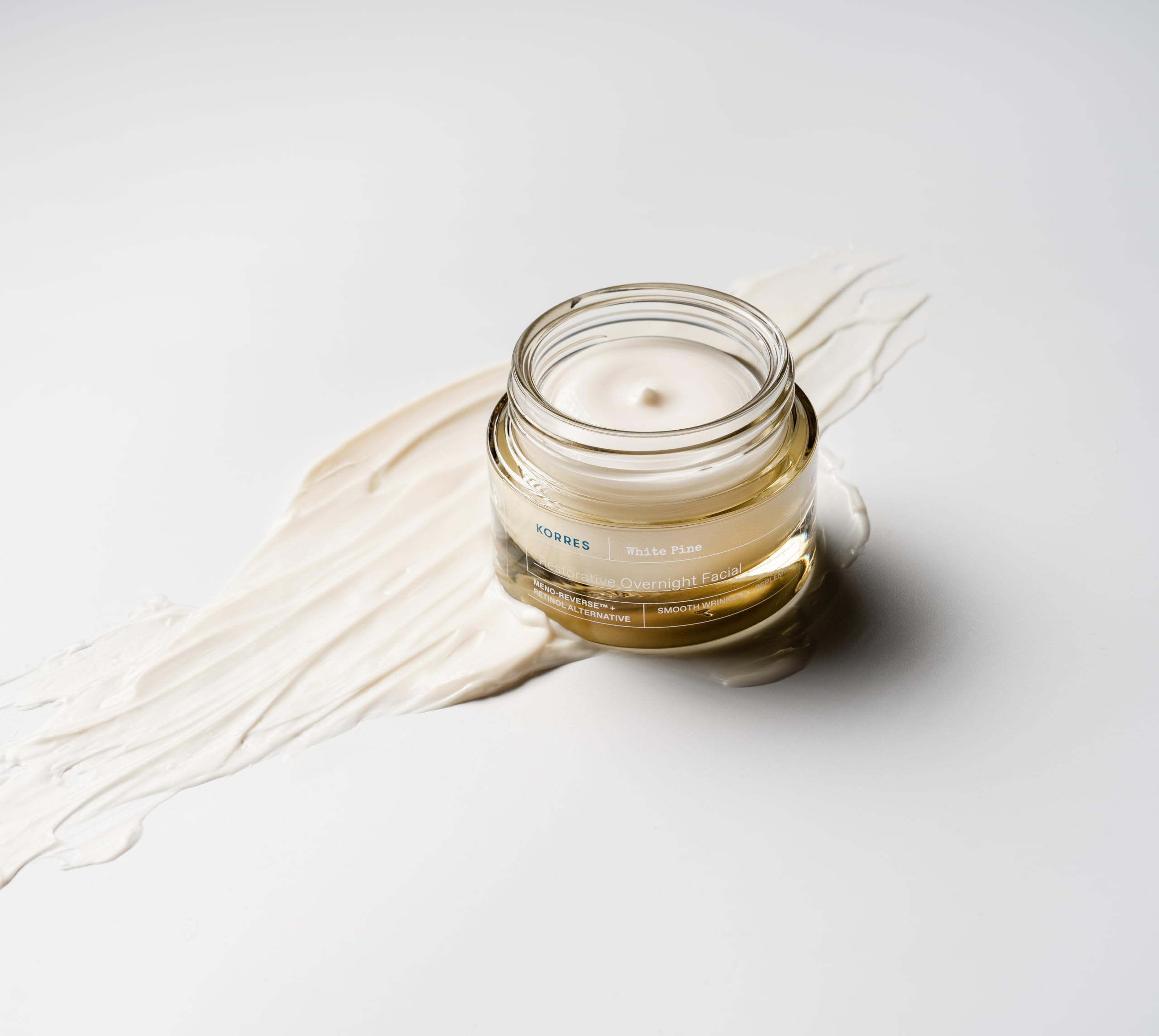 KORRES White Pine Meno Reverse Crème de nuit régénérante pour peaux matures après la ménopause, testée dermatologiquement, végétalien, 40 ml