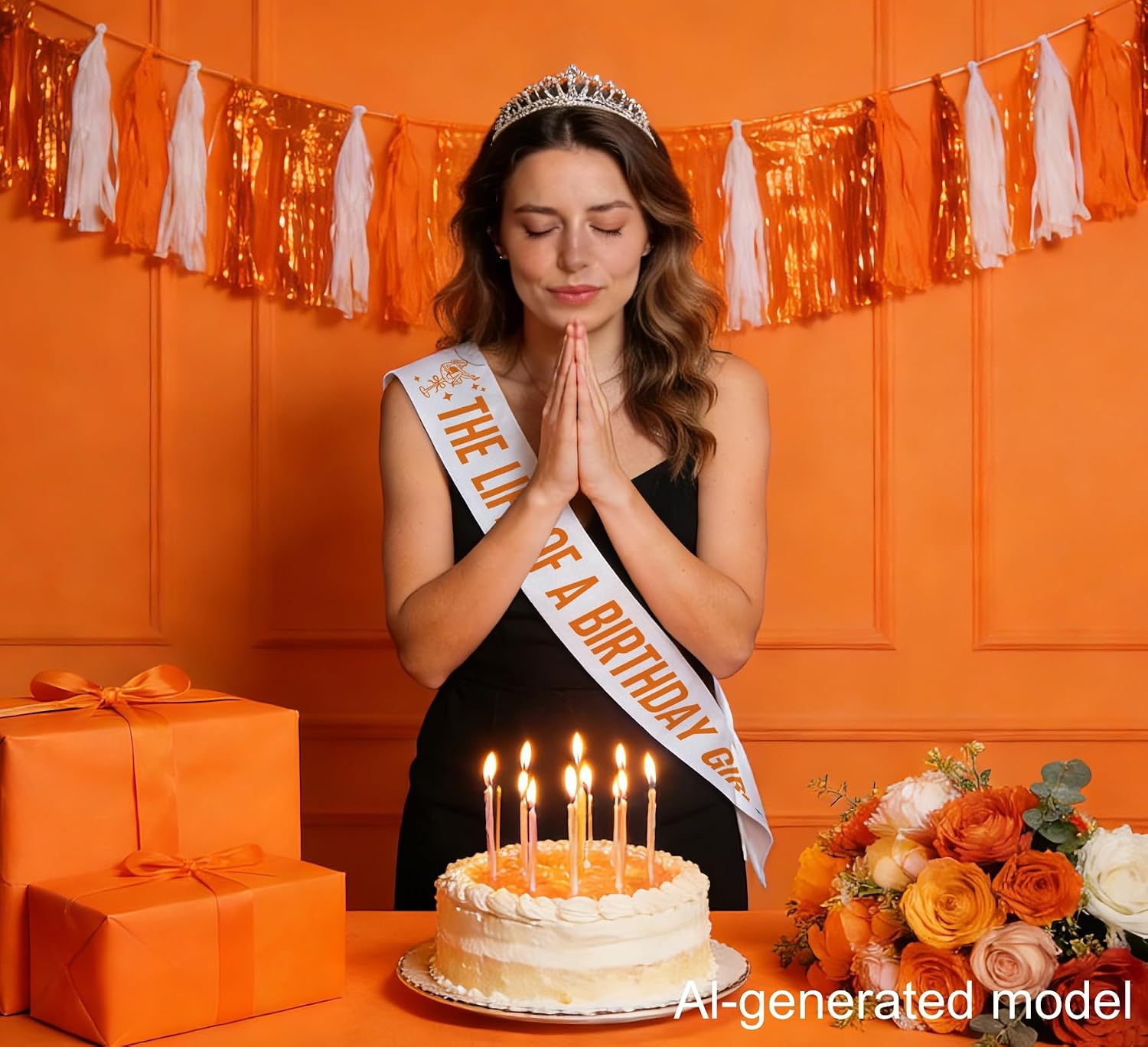 The Life of A Birthday Girl Sash - Showgirl Birthday Decorations - Showgirl Party Decorations