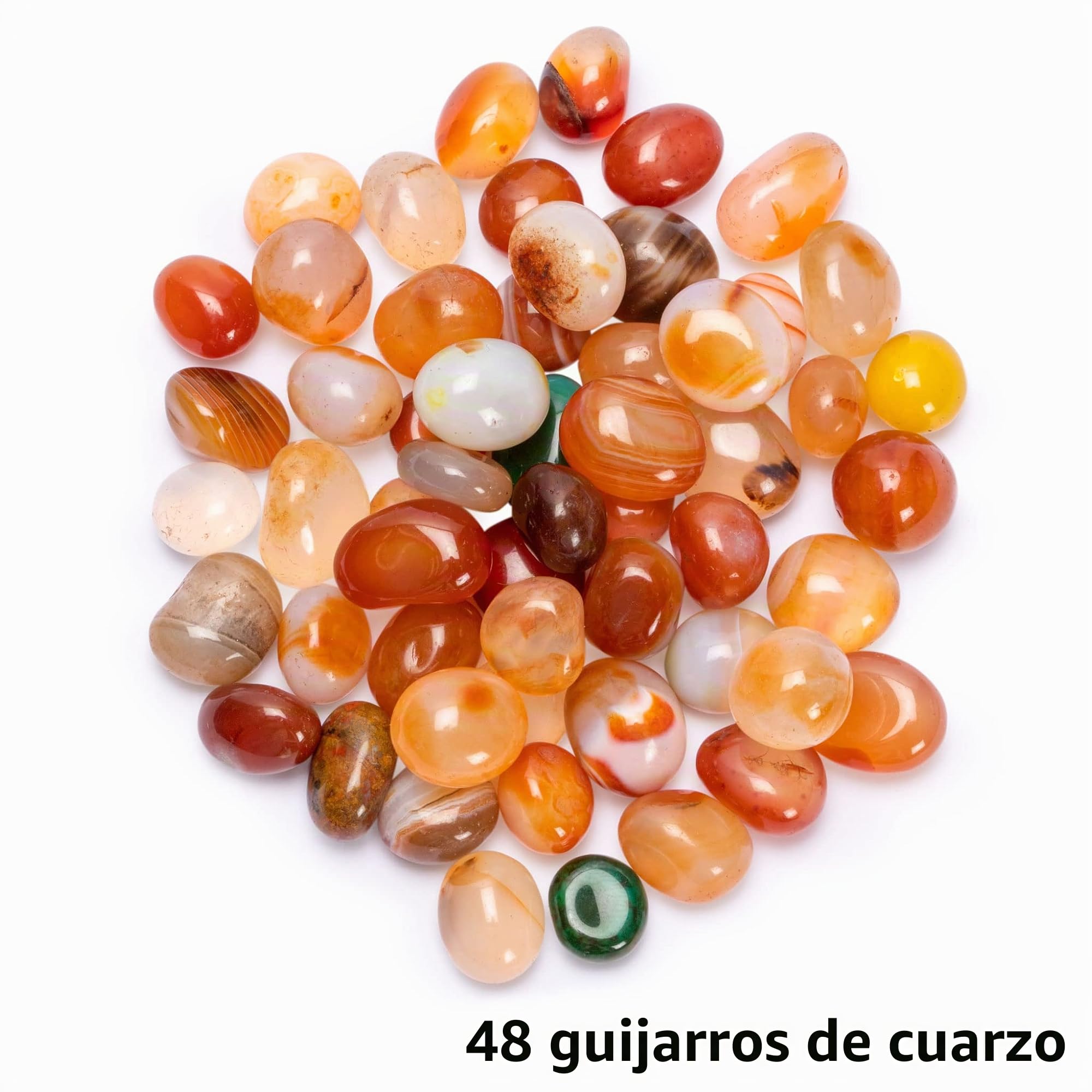 Yellow Mountain Imports Juego Mancala con Tablero de Madera Maciza de 44 centímetros y Piezas de Juego de Guijarros de Cuarzo