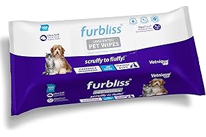 Vetnique Labs Furbliss Hygienic Kitten Wipes: Gentle and Effective Cleansing for Your Feline Friend