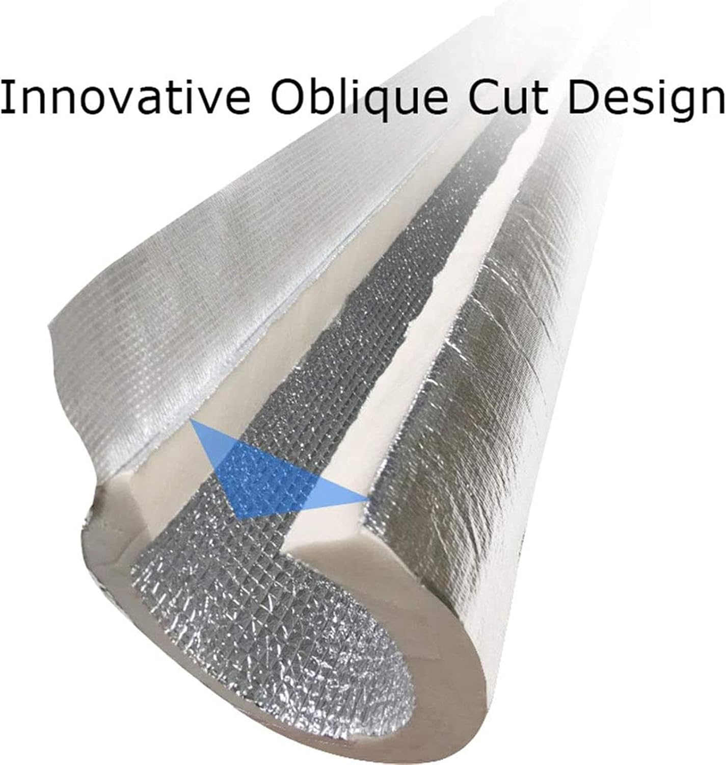 Self-Adhesive Pipe Insulation,Aluminum Foil Heat Insulation Pipe,Glass Wool Foam Pipe,Flame Retardant/Noise Reduction,Suitable for Steam Pipe Insulation (Size : 170mm)