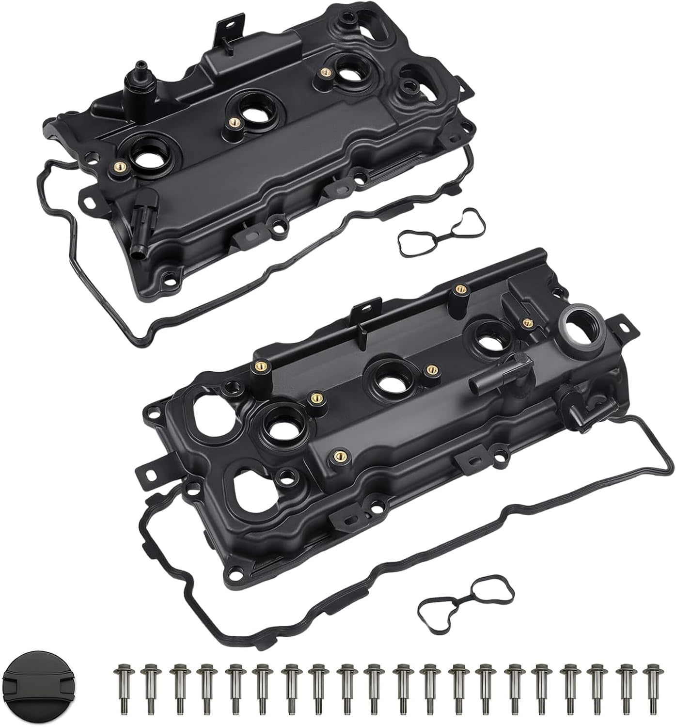 Engine Valve Covers with Gasket and Bolt Fit for Maxima 2009-2014, Murano 2015-2020, Altima 2015-2028, Pathfinder 2015-2016, QX60 2015-2018, Replaces 13264-9N00A, 13264-9N00B