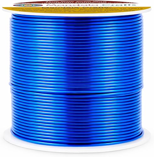 Vista 502 de Mandala Crafts Alambre de aluminio anodizado de calibre 8 para hacer joyas, alambre gris flexible de color de 32 pies, flexible y flexible