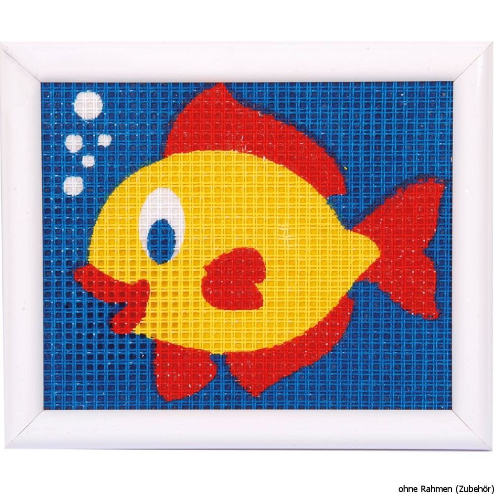 Vervaco Kits for Kids Easy Beginner Complete Tapestry Kit Fish New