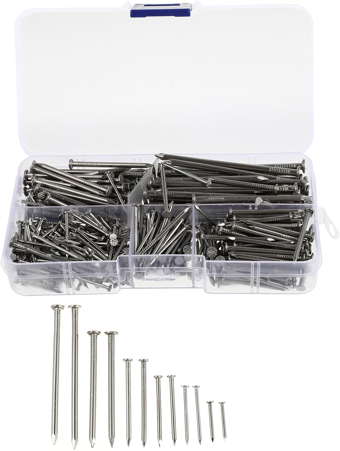 Gadpiparty 460pcs Stainless Steel Nails Assorted Nails Picture Hooks for Wall Decor for DIY Projects