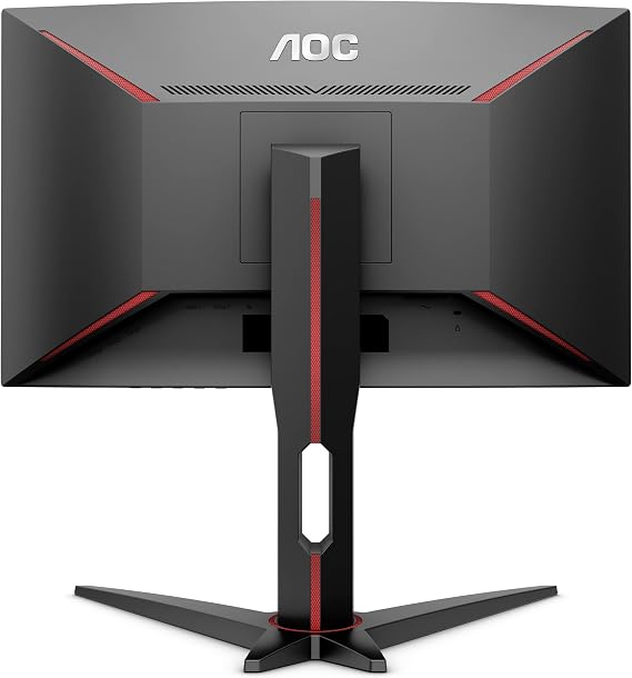 AOC C24G1 24 Curved Frameless Gaming Monitor, FHD 1080p, 1500R VA panel, 1ms 144Hz, FreeSync, Height adjustable, VESA, 3-Year Zero Dead Pixels Black