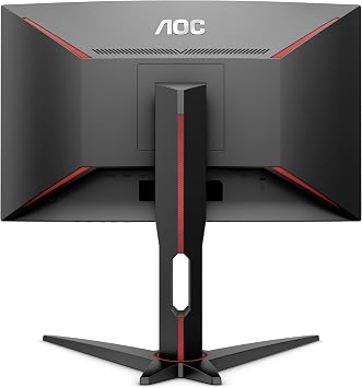 AOC C24G1 24 Curved Frameless Gaming Monitor, FHD 1080p, 1500R VA panel, 1ms 144Hz, FreeSync, Height adjustable, VESA, 3-Year Zero Dead Pixels Black