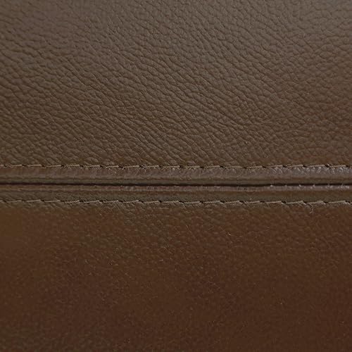 Miniatura 9 de Sunset Trading Charleston - Sofá de 3 plazas con brazo enrollado de cuero de grano superior de 86 pulgadas de ancho, color marrón castaño y sofá con