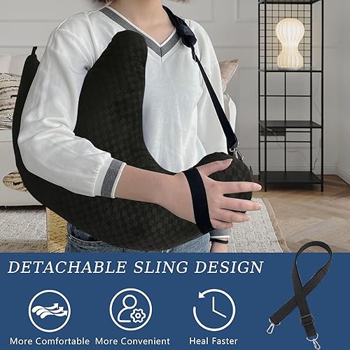 Miniatura 3 de Almohada poscirugía de hombro, almohada de puño rotador, almohada de hombro para dolor de hombro para dormir de lado, almohada de brazo para adultos