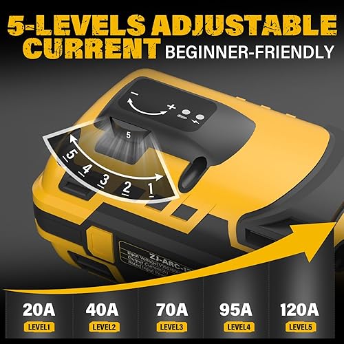 Miniatura 4 de Máquina de soldadura portátil, pistola soldadora eléctrica de mano de 110 V ARC con inversor IGBT 5 ajuste de corriente variable, se adapta a