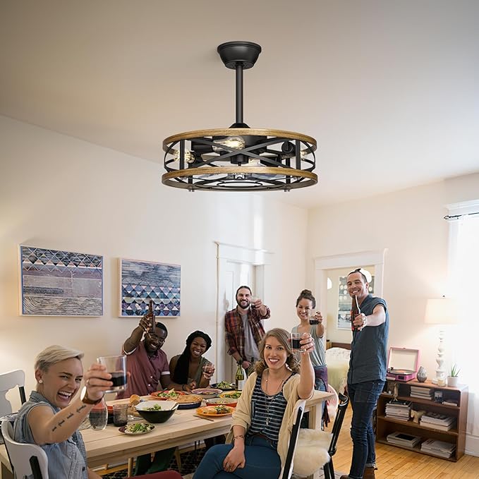 Ventilador de Techo 20 Pulgadas Con Luz, 6 Velocidades y Con miniatura 9