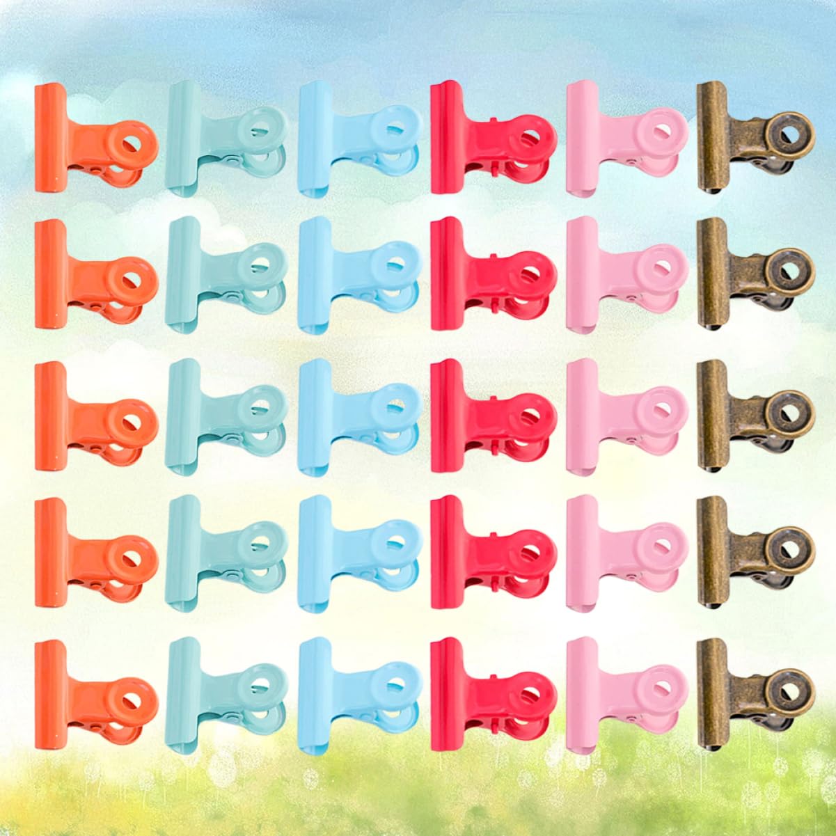 NUOBESTY 3 Set Di Fermagli Metallici Per Ufficio Casa Graffette Resistenti Fermagli Per Cancelleria Organizza Documenti Porta Libri Scolastici 40 Pezzi*3