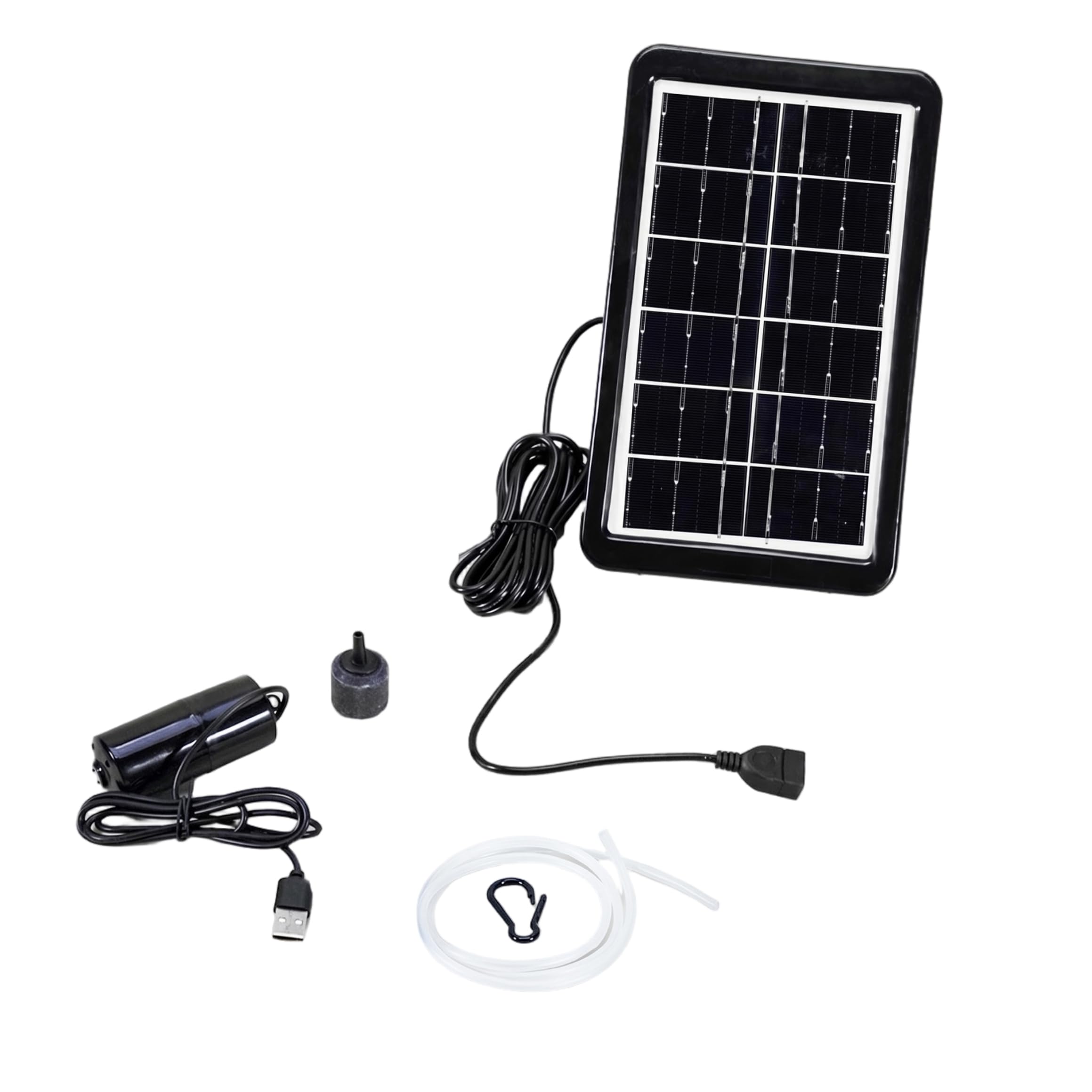 Bomba de fuente de agua solar con alimentación dual USB para decoración de acuarios