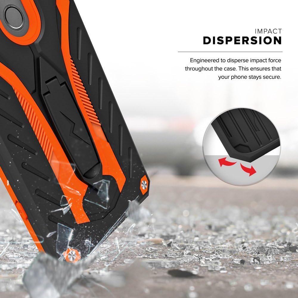 Pomufa LG V20 Case,[Static Series] Shockproof [Military Grade Drop Tested] with Built-in Kickstand