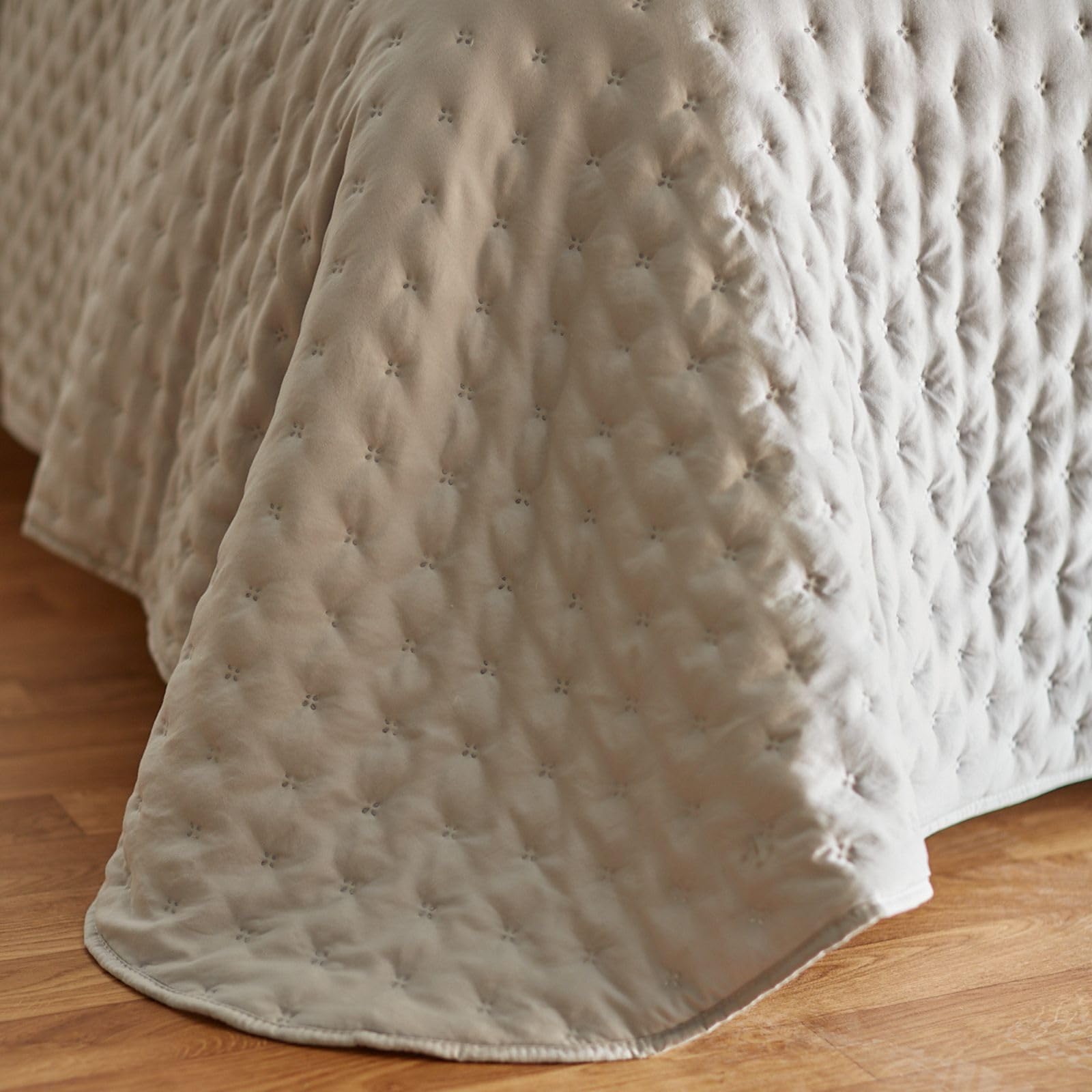 Sancarlos – Colcha Bouti Popes, Color Gris, 100% poliéster, Cama 160/180.