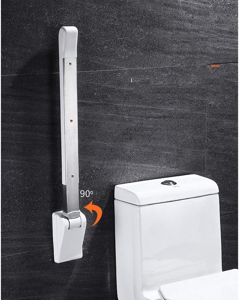 Genérico Barras Minusválidos Asidero Baño Seguridad - Barra Baño Minusválido Plegable 90° Acero Inoxidable 304, Agarrador Ducha Personas Mayores, Asidero Ducha Antideslizante, Montado