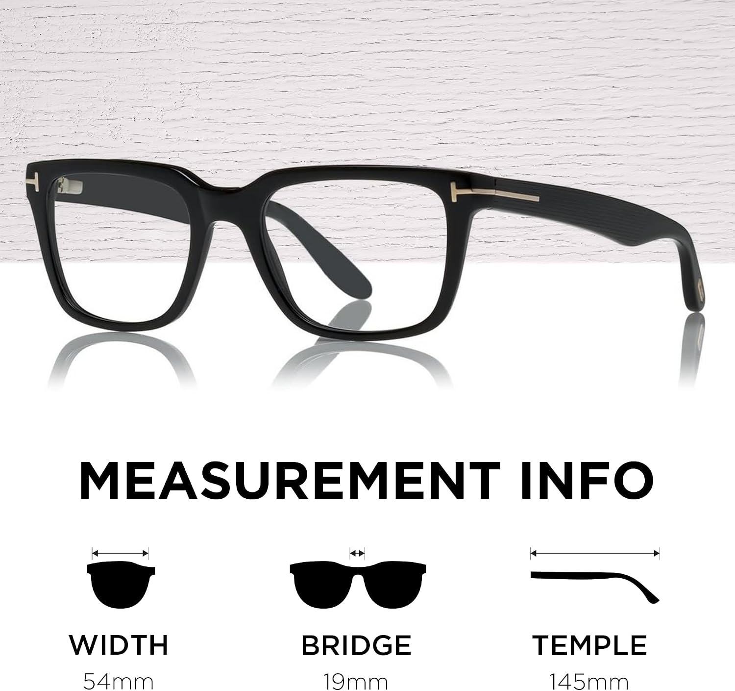 Tom Ford FT5304 Geometric Shape Eyeglass Frame + Bundle With eSHADES Eyewear Cleaning Kit