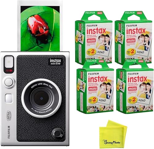 Miniatura 10 de Fujifilm Instax Mini EVO - Cámara instantánea Negro -,(BK) con 2 paquetes individuales,(BK) con 4 paquetes individuales,(BR) con 3 paquetes