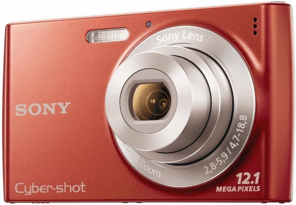 Sony Cyber-Shot DSC-W510 12.1 MP Digital Still Camera with 4x Wide-Angle Optical Zoom Lens and 2.7-inch LCD (Red) (Renewed)