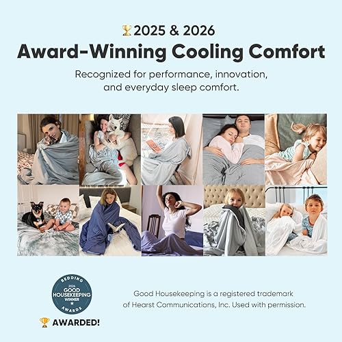 Miniatura 2 de Elegear - Edredón refrescante Queen que absorbe el calor corporal para mantenerse fresco, cobija refrigerante para personas que duermen con calor