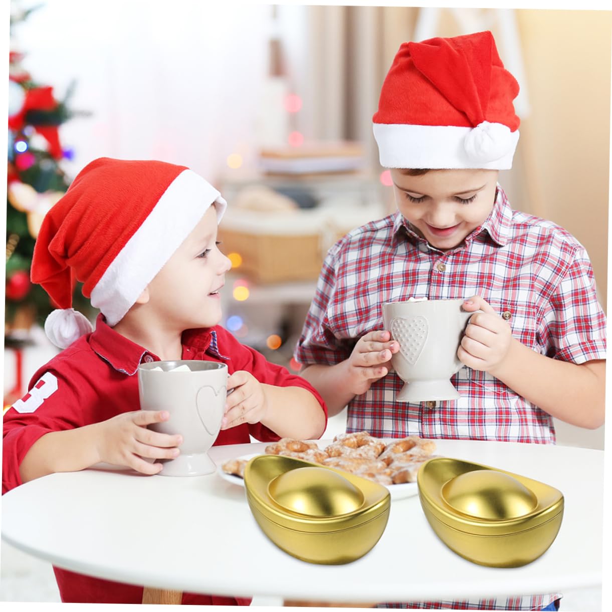 Alipis 16 Pezzi Di Caramelle Cioccolato Lattina Di Con Coperchio Contenitori Di Barattoli Di Caramelle Con Coperchio Scatole Di Biscotti Organizer Sfuso Per Foglie Di Tè