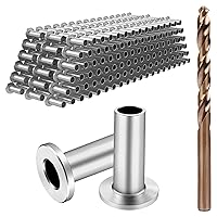 Vista 11 de BLIKA Paquete de 20 fundas protectoras de acero inoxidable para barandillas de cable de cubierta de 1/8 pulgadas, 5/32 pulgadas o 3/16 pulgadas