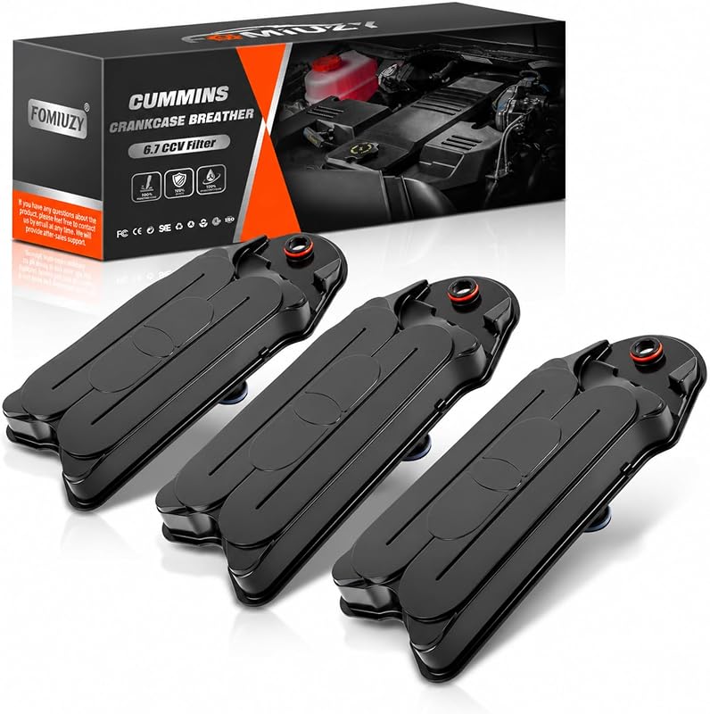 Filtro do respiro CCV do cárter para motor Cummins Diesel 6.7L WEILEITE CV52001 – Kit com 3 unidades