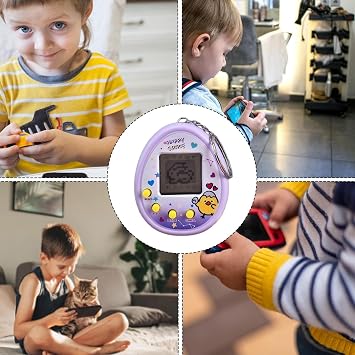 Virtual Pet Machine | 168 Pets In Retro Handheld Game | 90s Adults And Kids Toy With Chain | 9 Feeding Modes Virtual Electronic Digital Pets Game, Nostalgic Virtual Digital Pet 90s