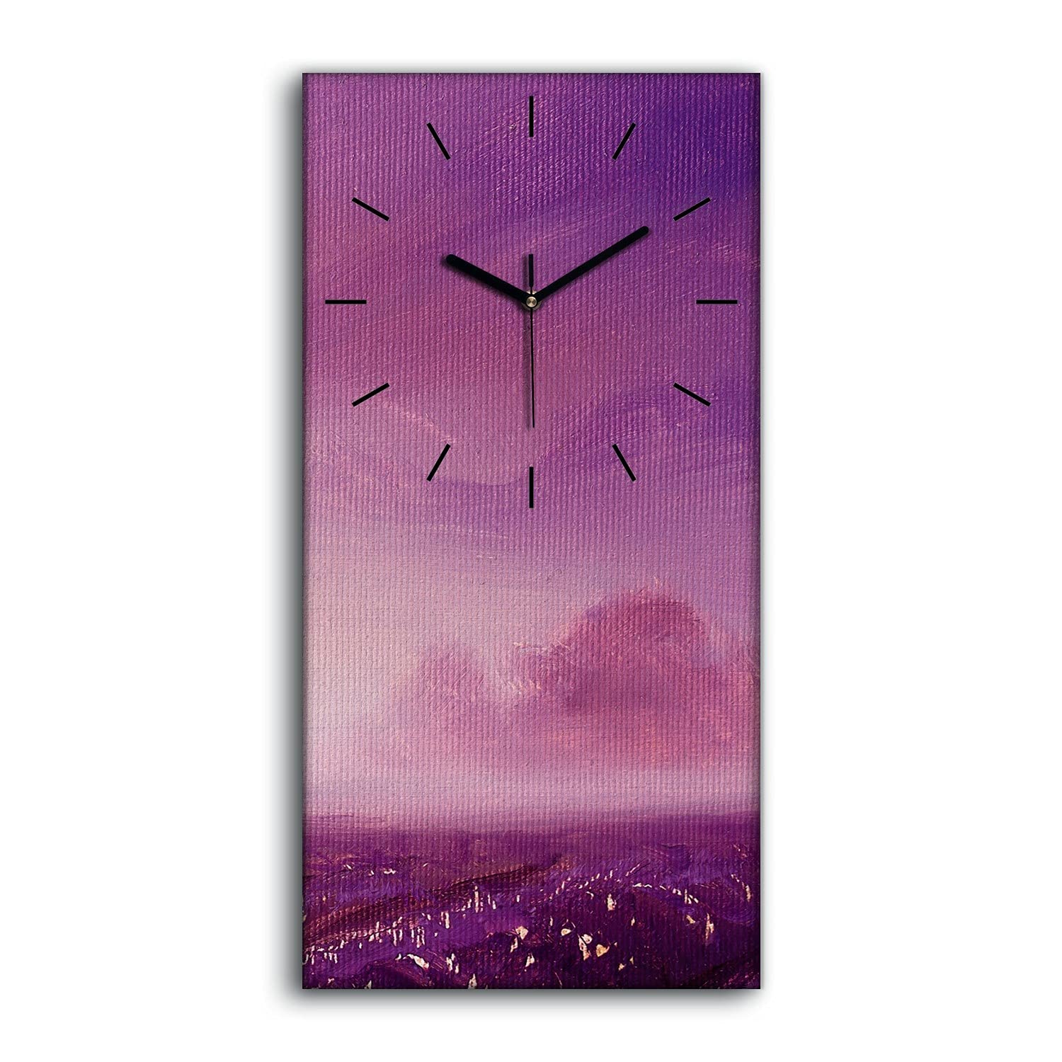 Horloge sans tic tac silencieuse pour chambre tableau decoration fleurs 30x60