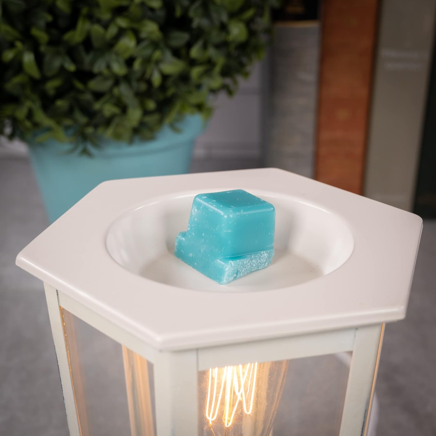 Scentsationals Wax Melt Warmer, Wax Warmer for Scented Wax Melts - Edison Collection Chelsea - Candle Wax Melter for Fragrance Cubes and Tarts