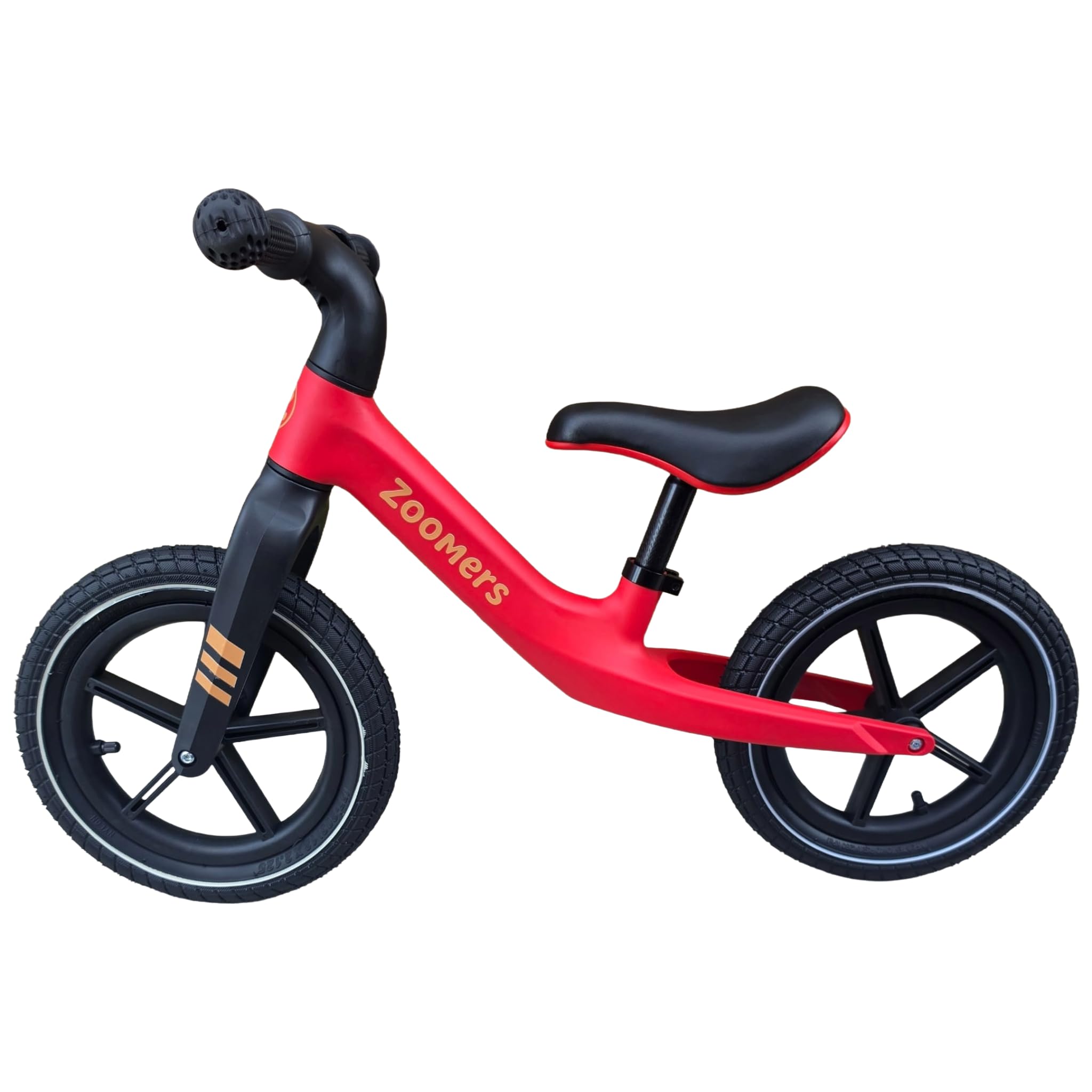 Balance Bike, Light weight Frame, Pneumatic Rubber Tyres, Safe Durable & Easy Ride (Red)