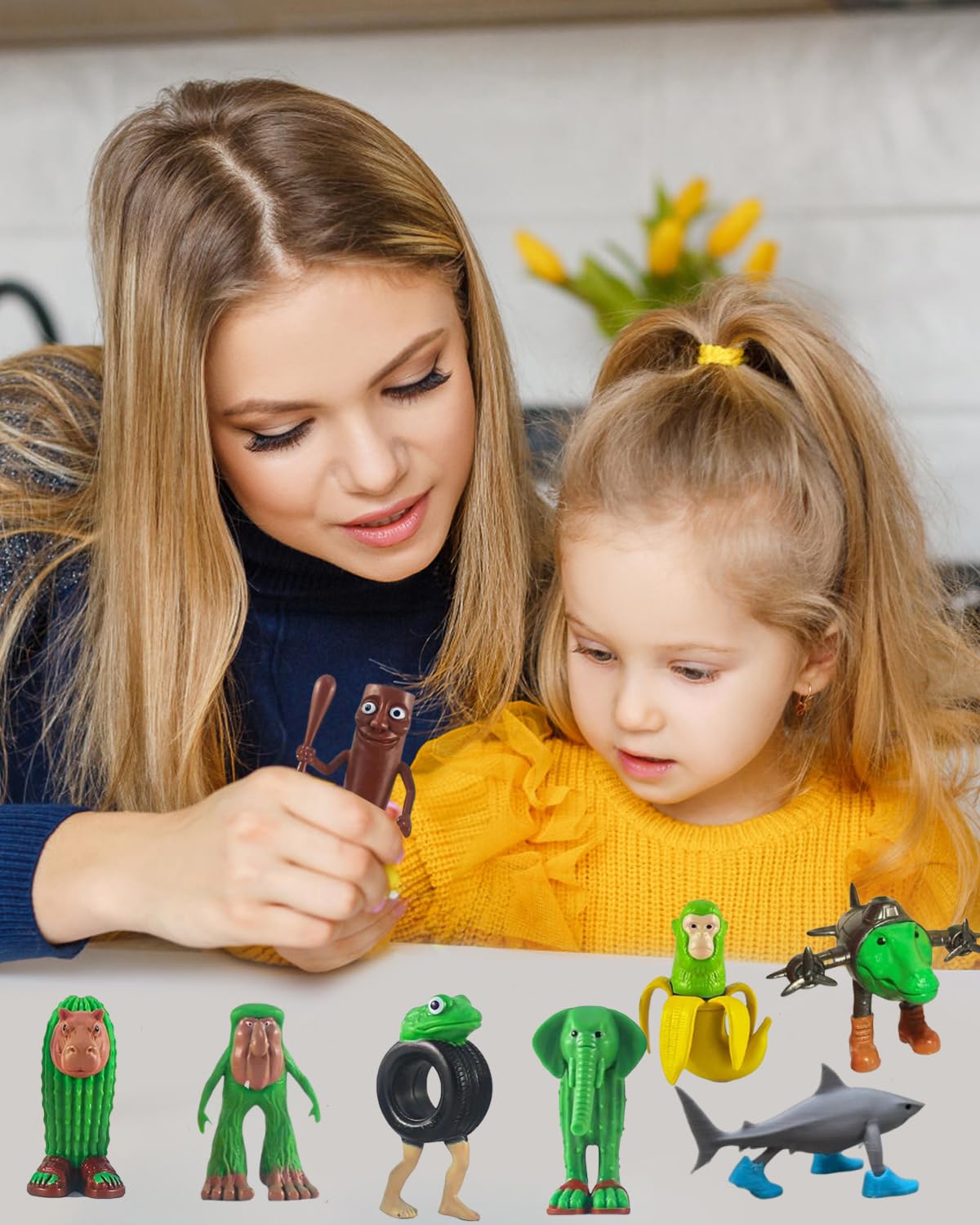 8 personaggi rosso cervello, divertenti personaggi da collezione italiani, per bambini e adulti, Tralalero Tralalala, decorazione perfetta per gli appassionati di gioco dai 6 anni in su