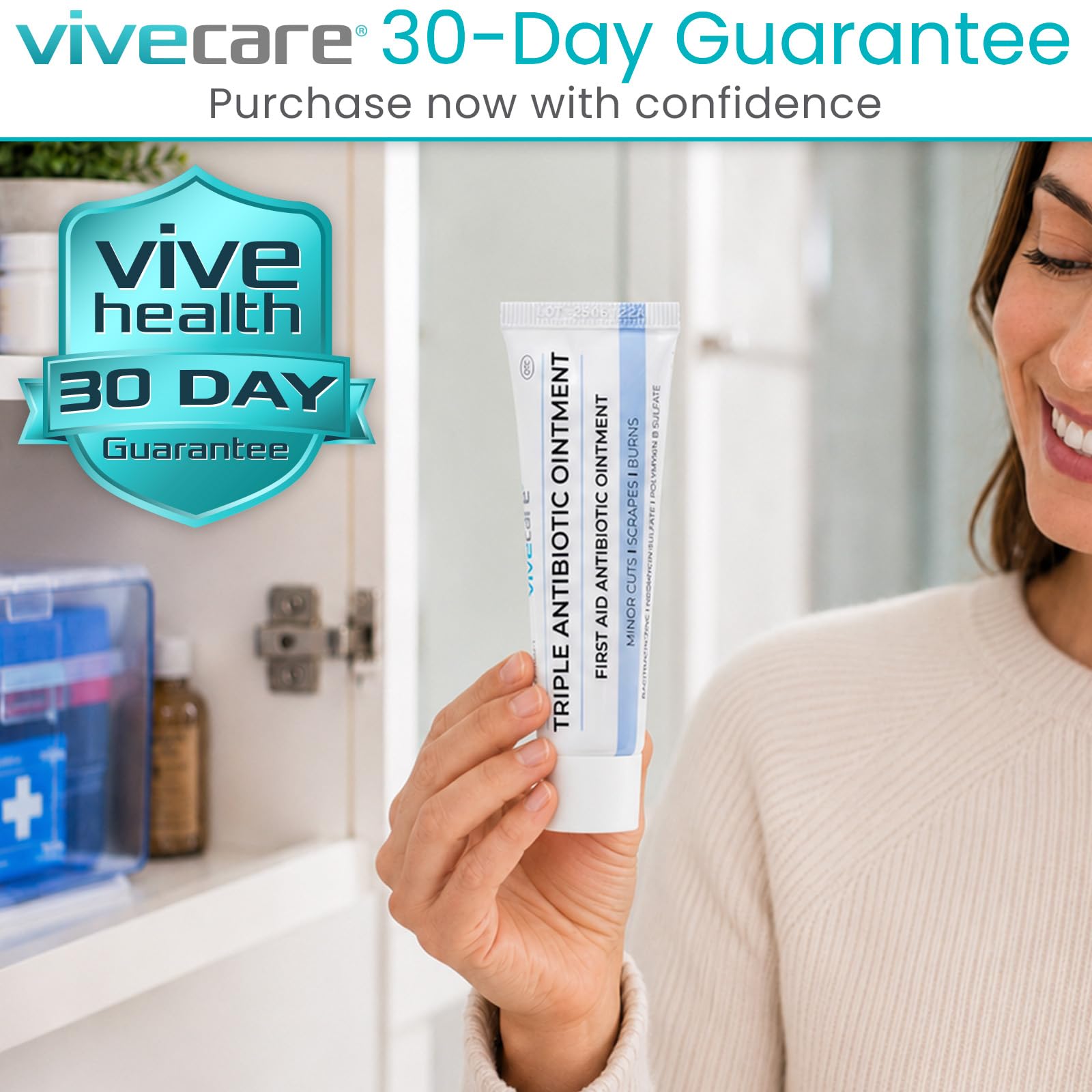 Vive Care Triple Antibiotic Ointment - Topical Antibacterial Cream — Amazon image 8