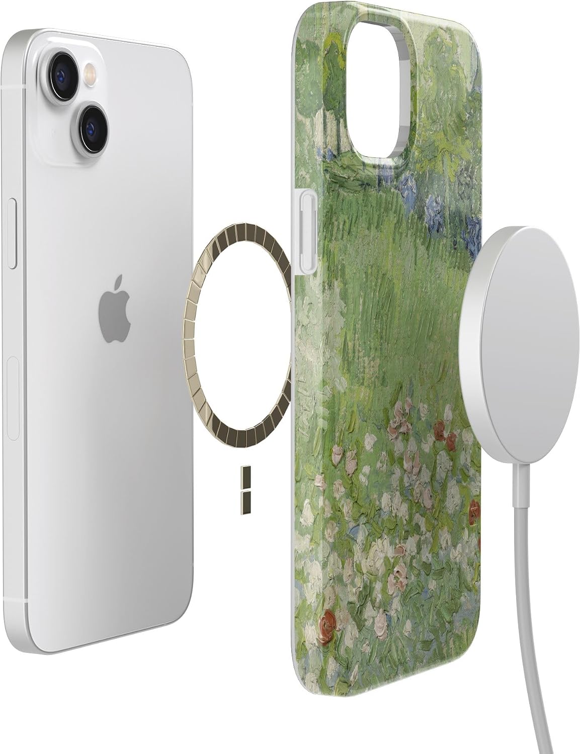 Casely iPhone 14 Case | Van Gogh | Vincent's Admired Garden | Compatible with MagSafe | Classic Ultra Slim Design
