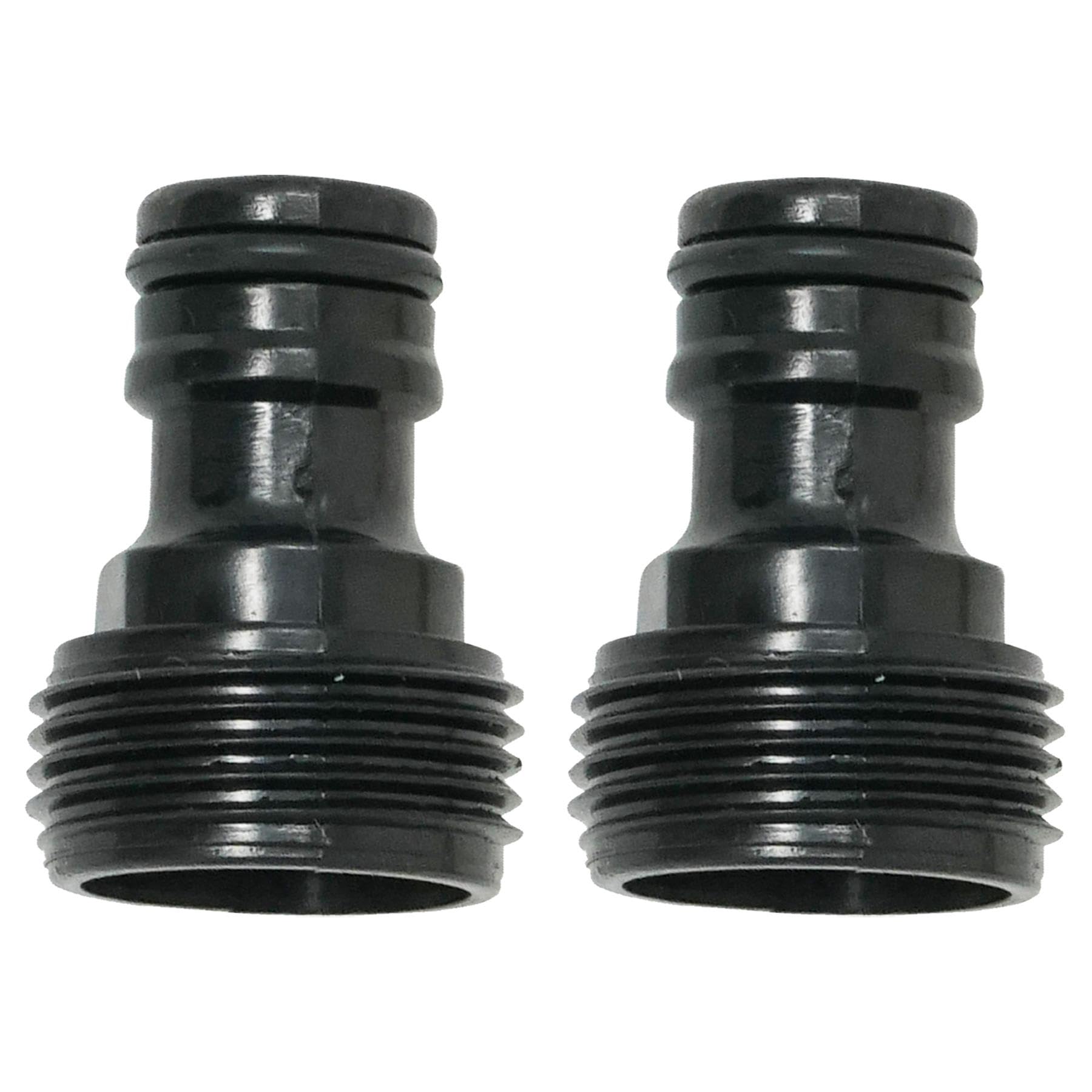 Dapetz ® 2 Pack 3/4" Male Threaded Tap Connector for Hose Pipe, Garden Hose Tap Connector, 3/4" BSP Hose Connector Male Watering Fittings for Threaded Faucet Adapter Quick Connector Set