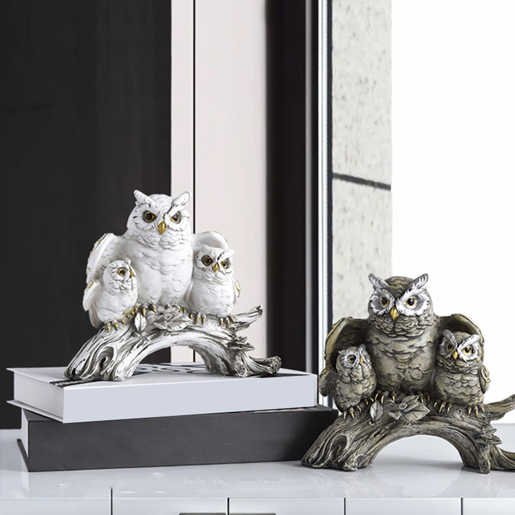 Amazon.co.jp: フクロウ 置物 玄関 オブジェ おしゃれ 北欧 梟